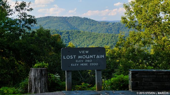 Lost Mountain View overlook on the Blue Ridge Parkway