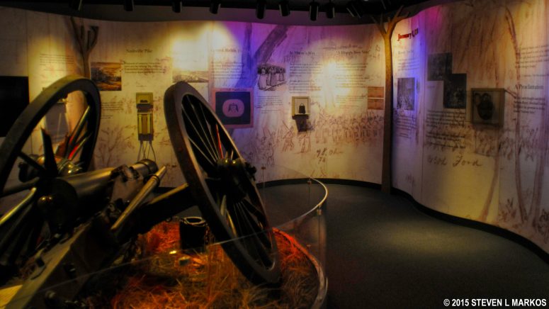Battle of Stones River section of the museum