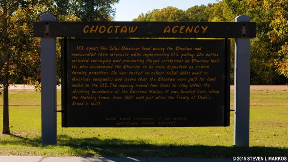 Choctaw Agency information panel (click to enlarge)