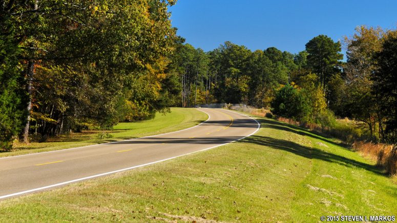 A 50 MPH speed limit and no shoulder lane on the Natchez Trace Parkway