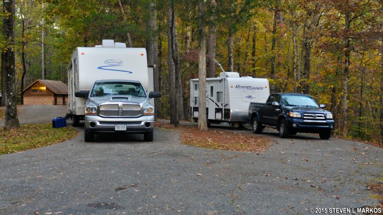Pull through parking makes RVing a breeze at Jeff Busby Park Campground