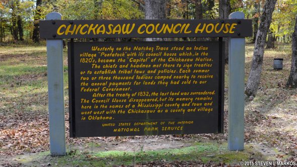 Chickasaw Council House information panel (click to enlarge)