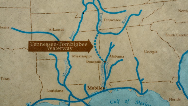 Map of the canal and area