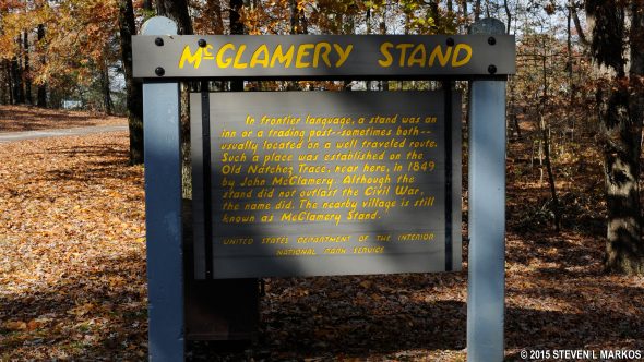 McGlamery Stand information panel (click to enlarge)