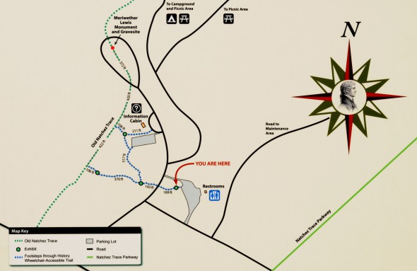 Footsteps Through History Trail map (click to enlarge)