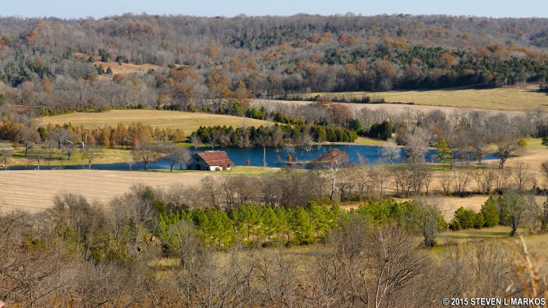 2015 view from the Water Valley Overlook at Mile 411.8 on the Natchez Trace Parkway