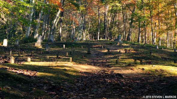 Palmer Chapel Cemetery in the Cataloochee region of Great Smoky Mountains National Park