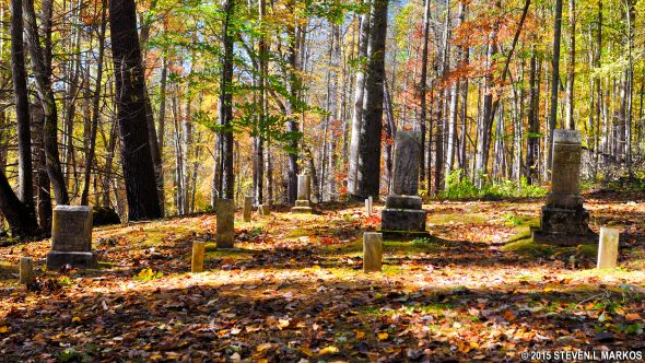 Caldwell Cemetery in the Cataloochee region of Great Smoky Mountains National Park