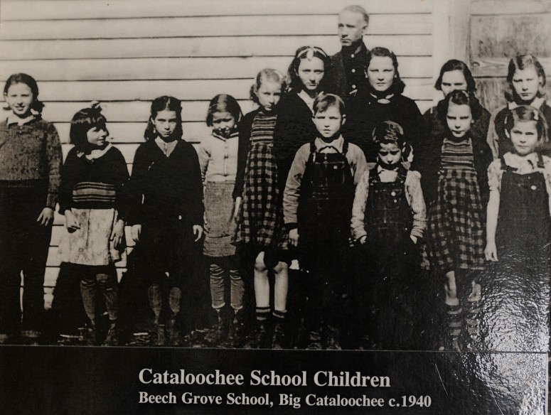 Students at Beech Grove School in Big Cataloochee around 1940