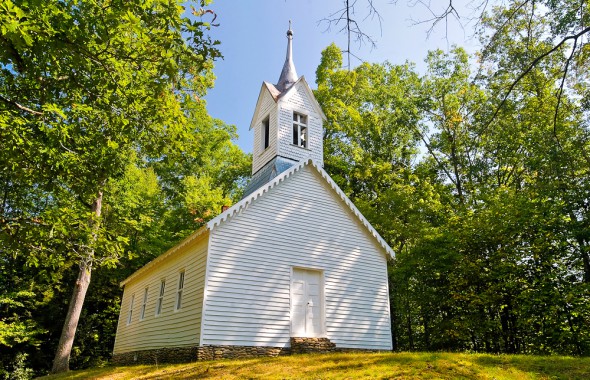 Little Cataloochee Baptist Church in Great Smoky Mountains National Park (photo by Matthew Paulson)