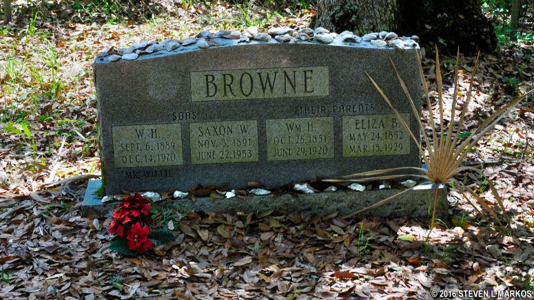 Browne family tombstone, Timucuan Ecological and Historic Preserve