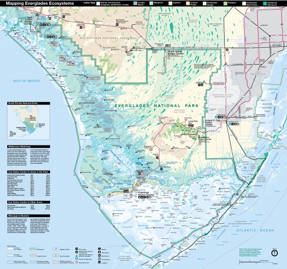 Everglades National Park Map (click to enlarge)