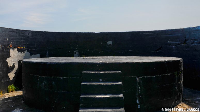 One of two gun platforms at Battery Van Swearingen, Gulf Islands National Seashore