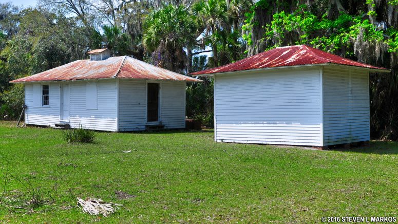 Former laundry building and shed near the former Cottage site on Cumberland Island