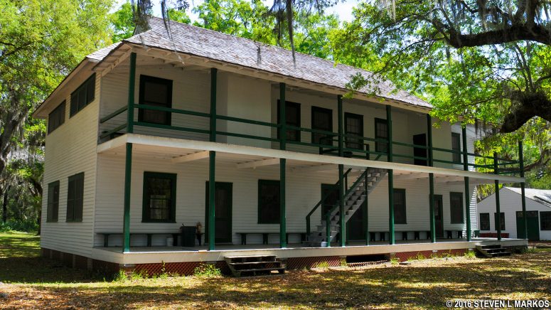 Black worker's dormitory (ca. 1900) at the Dungeness Service Village on Cumberland Island