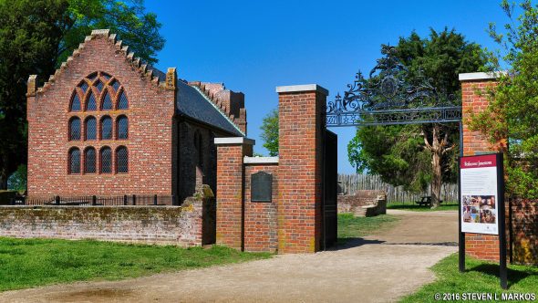 Entrance to James Fort at Old Town, Colonial National Historical Park
