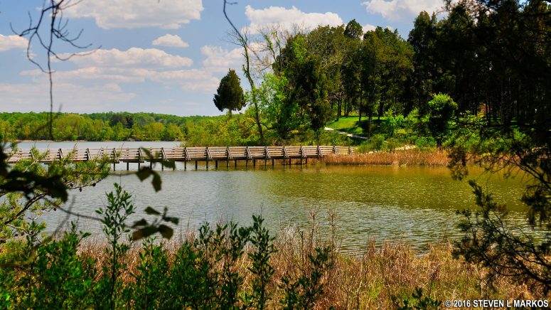 Footbridge between the Washington Birth Site and the Popes Creek Picnic Area, George Washington Birthplace National Monument