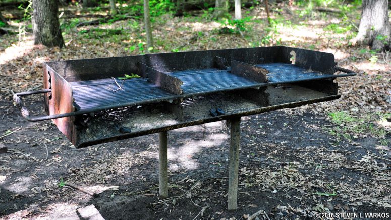Large grill at the Laurel Picnic Area in Greenbelt Park