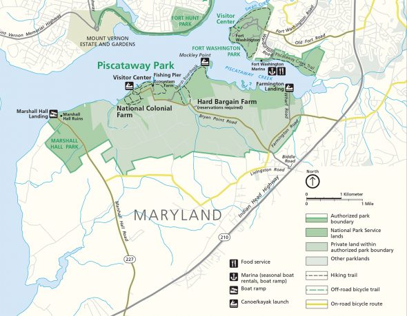 Piscataway Park Map (click to enlarge)