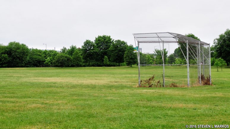 Baseball / softball field near the skating rink at Anacostia Park in Washington, D.C.