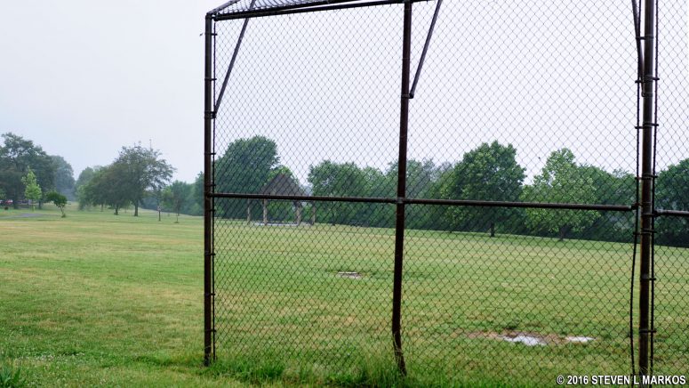 Baseball / softball field at River Terrace Park, part of Anacostia Park in Washington, D.C.