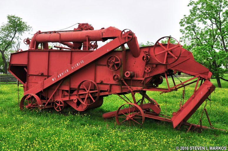 Antique farm machine at Oxon Hill Farm in Maryland