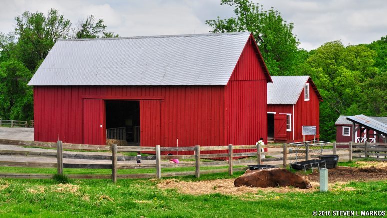 Hay barn at Oxon Hill Farm in Maryland