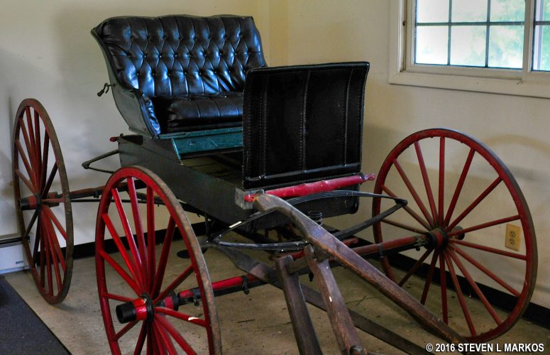 Horse buggy on display at the Farm Museum at Oxon Hill Farm in Maryland