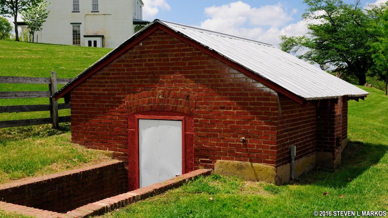 Root cellar from 1830 at Oxon Hill Farm in Maryland