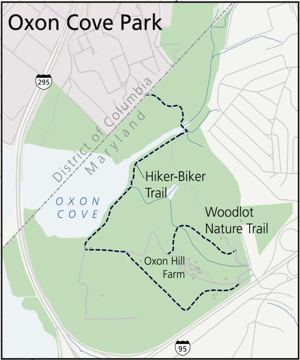 Oxon Cove Park Map (click to enlarge)