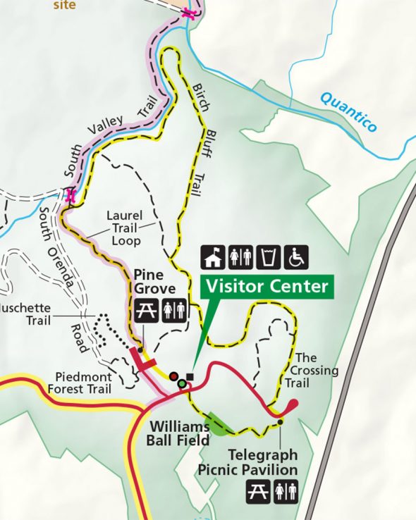 Crossing-Birch Bluff-Laurel Loop Trail Hike Map