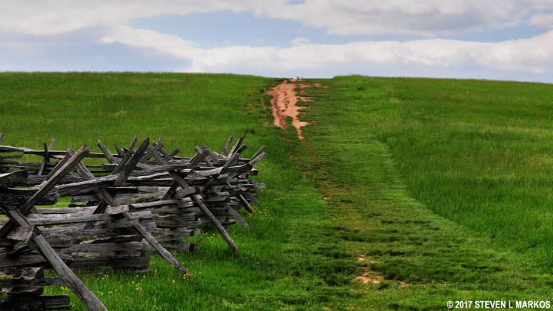 First Manassas Trail leads from the Stone House to Matthews Hill, Manassas National Battlefield Park