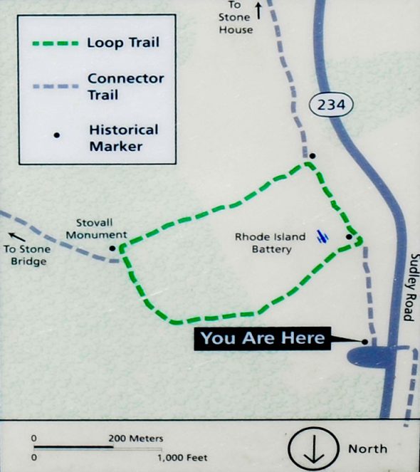 Matthews Hill Loop Trail map (click to enlarge)
