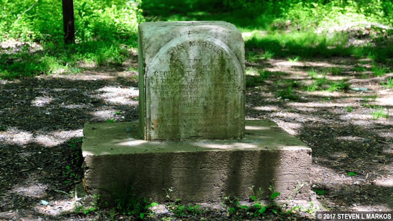 Memorial to George Stovall, Manassas National Battlefield Park