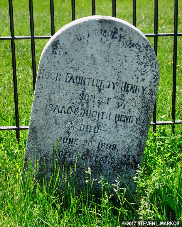 Grave of Hugh Henry in the Henry Family cemetery, Manassas National Battlefield Park