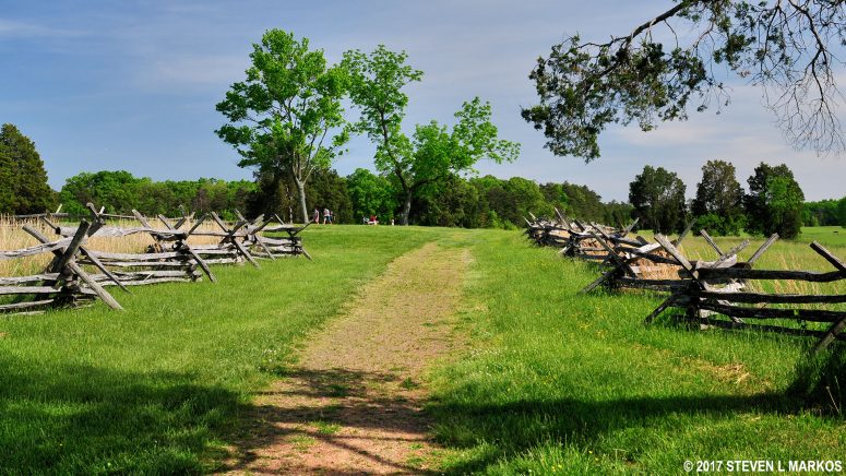 Position of rail fencing during the First Battle of Manassas, Manassas National Battlefield Park
