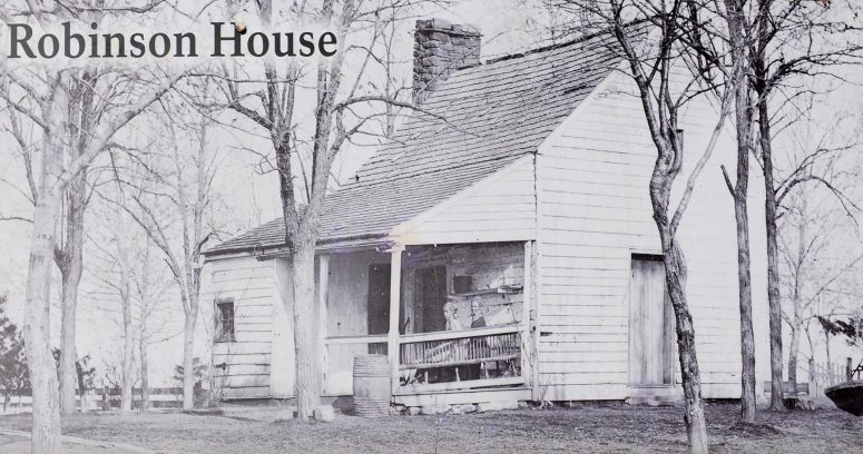1862 photograph of the Robinson House by George Barnard