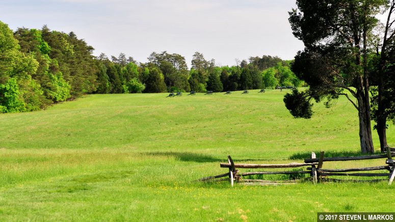 View of the Confederate battle line on the east side of the Henry Hill Loop Trail, Manassas National Battlefield Park