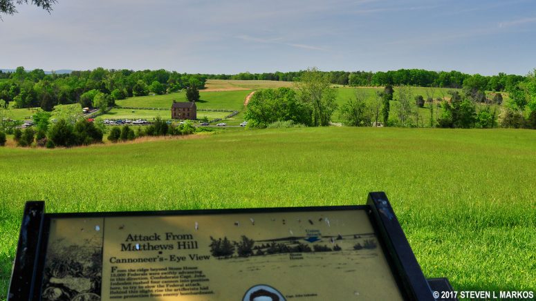 View towards Matthews Hill from Confederate Captain John Imboden’s artillery battery on Henry Hill, Manassas National Battlefield Park