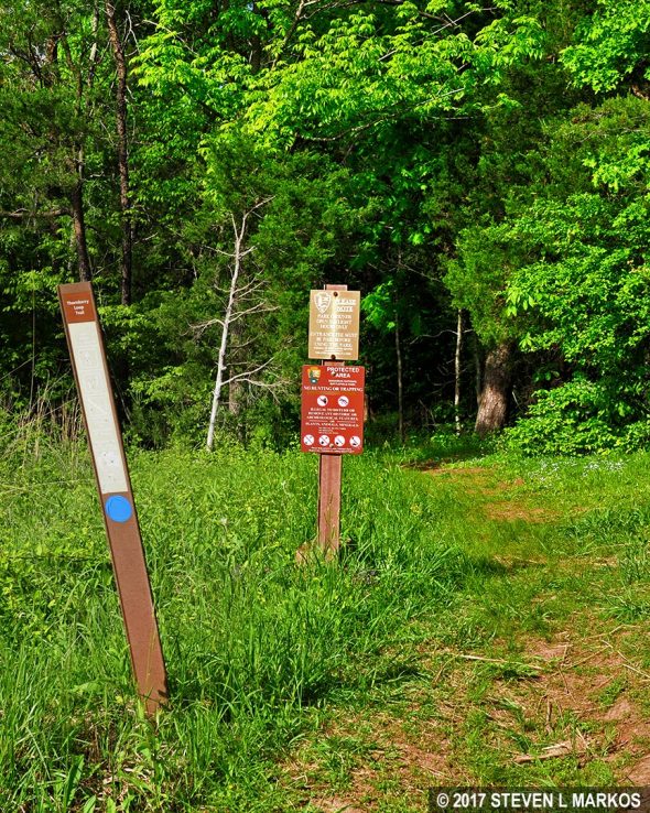 Trailhead for the Sudley Loop Trail in Manassas National Battlefield Park