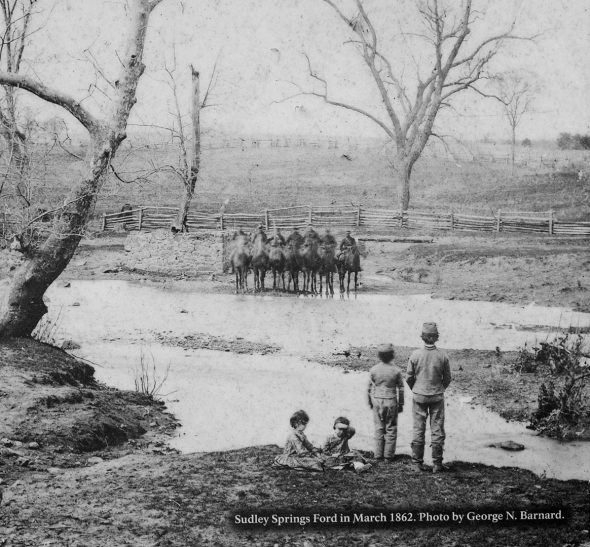 Sudley Springs Ford as it appeared in 1862