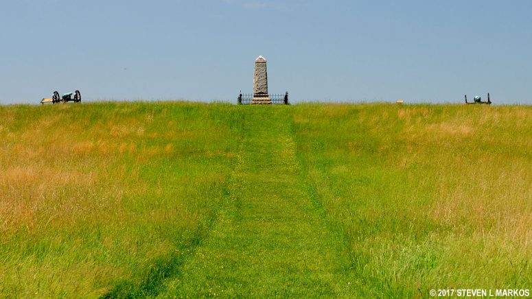 Path to the 14th Brooklyn Monument at the New York Monuments stop on the Second Manassas Battlefield Tour, Manassas National Battlefield Park