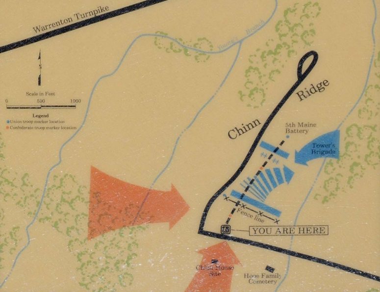 Chinn Ridge battle map