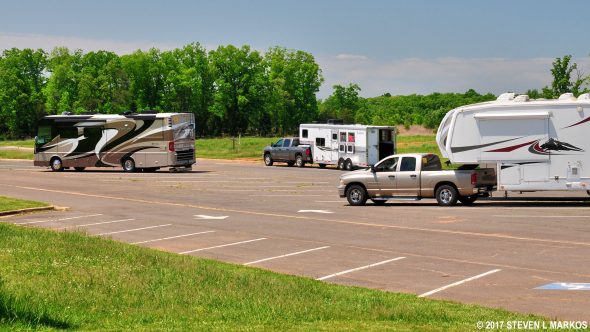 Parking area for horse trailers at the Brownsville Picnic Area, Manassas National Battlefield Park
