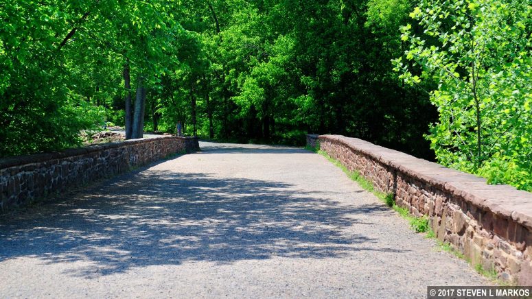 Road across the Stone Bridge in Manassas National Battlefield Park