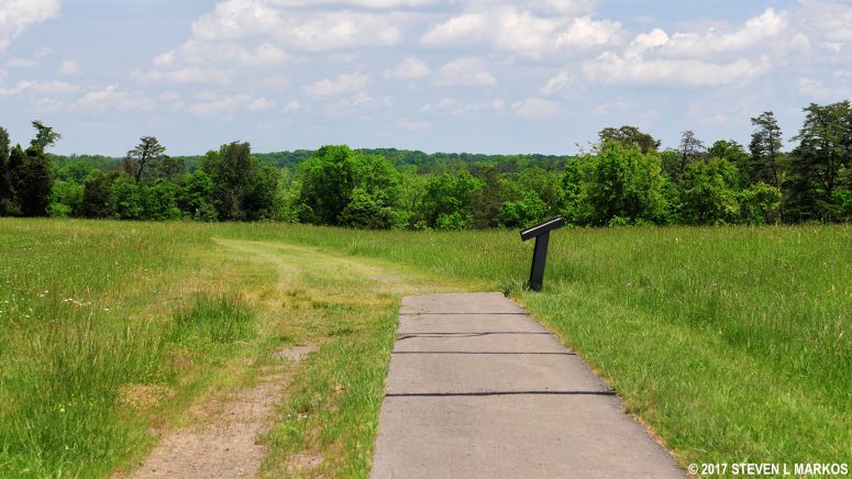 End of the paved trail along Chinn Ridge, Manassas National Battlefield Park