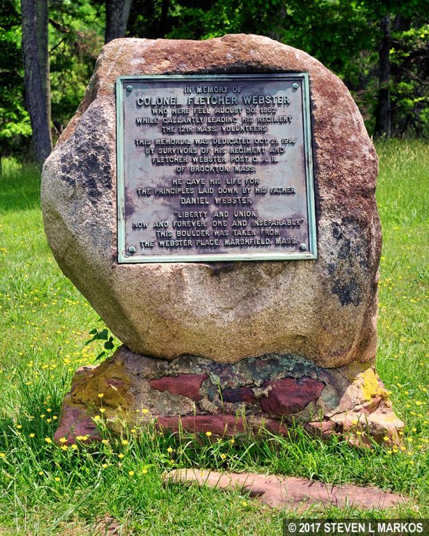 Fletcher Webster Memorial at Chinn Ridge, Manassas National Battlefield Park