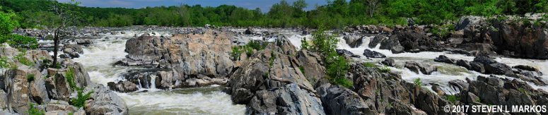 Panorama of Great Falls from Overlook 1