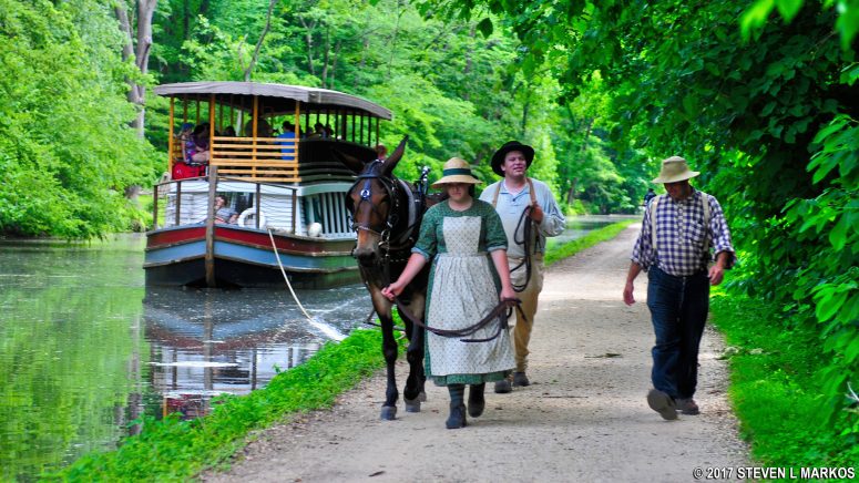 Mule-drawn canal boat (photo take at Chesapeake and Ohio Canal National Historical Park)