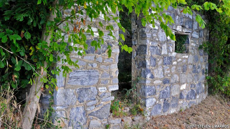 Ruins of a stone building near McMahon’s Mill in Chesapeake and Ohio Canal National Historical Park